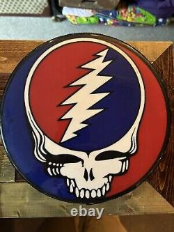 Vintage Grateful Dead Skull Steal Your Face Drum Remo Drum 80s Vintage Dead Head