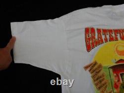 Vintage Grateful Dead Summer 1995 Tour Tee Shirt Train Locomotive Size XL