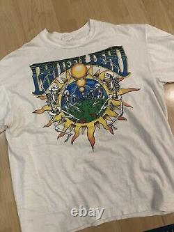 Vintage Grateful Dead Summer Tour 1991 Sun and Skeleton Rare T Shirt XL