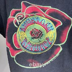 Vintage Grateful Dead T Shirt 1990 American Beauty 20th GD XXV 25th GDM Medium