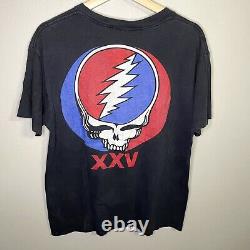 Vintage Grateful Dead T Shirt 1990 American Beauty 20th GD XXV 25th GDM Medium