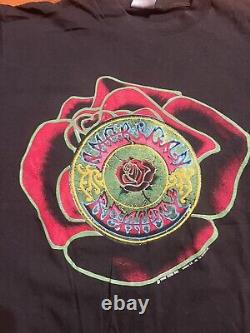 Vintage Grateful Dead T Shirt 1990 American Beauty 20th GD XXV 25th GDM Size XL