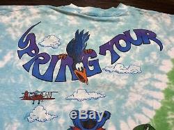Vintage Grateful Dead T-Shirt 1992 Spring Tour Dancing Bears Tie Dye Tagged XL