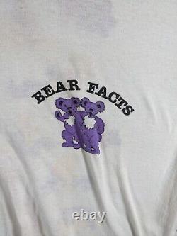 Vintage Grateful Dead T-Shirt Bear Facts Men's XL