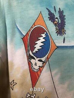 Vintage Grateful Dead T-Shirt Original 1999 Liquid Blue, Bears at the Beach