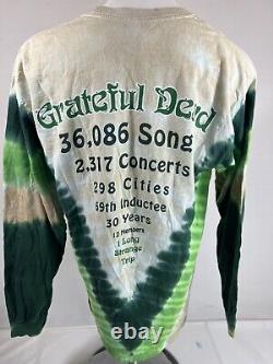 Vintage Grateful Dead T Shirt Unisex Large Band Long Sleeve Concert TieDye