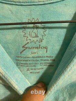 Vintage Grateful Dead Tour Golfing Sundog Tie-Dye T-shirt size men's Large