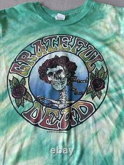 Vintage Grateful Dead Tye Dye 1988 Tour Music T-Shirt Single Stitch Mens Large