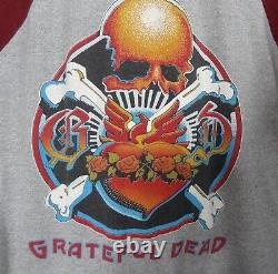 Vintage Grateful Dead XL Shirt 1982 Tour Skull & Crossbones Griffin/Mouse/Kelly