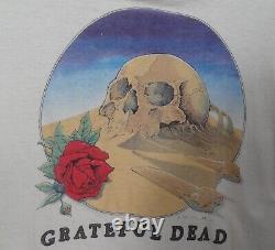 Vintage Grateful Dead XL T-Shirt 1981 Skull & Rose European Tour Stanley Mouse