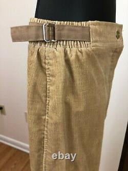 Vintage Leisure Suit Corduroy Tan Acting Up Bell Bottoms -Dead Stock NWT