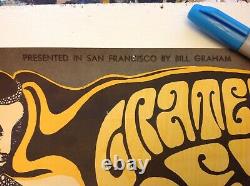 Vintage Original 1966 Bill Graham Grateful Dead San Francisco Fillmore Poster