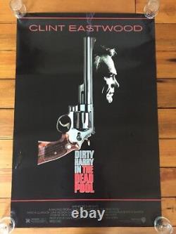 Vintage Original 1988 Clint Eastwood Dirty Harry Dead Pool Movie Film Poster