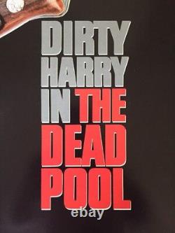 Vintage Original 1988 Clint Eastwood Dirty Harry Dead Pool Movie Film Poster