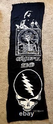 Vintage Original 1988 Grateful Dead Jerry Left Handed Wall Tapestry 67x20