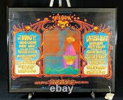 Vintage Original Fillmore West Bill Graham 133 poster, Grateful Dead, The Who