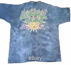 Vintage Original Grateful Dead 1994 90s Jester Tie dyed T shirt Liquid Blue XL