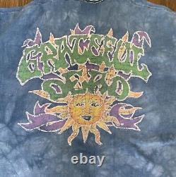 Vintage Original Grateful Dead 1994 90s Jester Tie dyed T shirt Liquid Blue XL