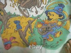 Vintage Original Grateful Dead Rise And Fall Tour Tee Shirt Tie Die Bears 1993
