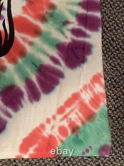 Vintage Original Grateful Dead Tie Dye Wall Tapestry. Hand Woven Fabric. Hippy