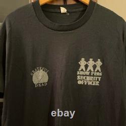 Vintage Rare 80s Grateful Dead Show Pros Security Officer T-Shirt XL