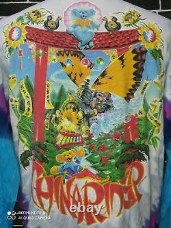 Vintage Rare 97 Grateful Dead Tour China Liquid Blue OVP T shirt