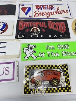 Vintage Rare Grateful Dead Sticker Bumper stickers lot Of 11