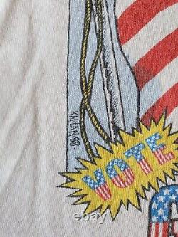 Vintage Rare Grateful Dead Vote Jerry Garcia 1988 T-Shirt