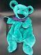 Vintage Steven Smith Grateful Dead Bear Plush Backpack Teal Purple 1991 Festival