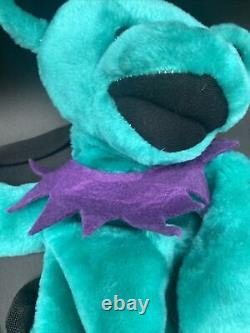 Vintage Steven Smith Grateful Dead Bear Plush Backpack Teal Purple 1991 Festival