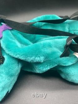 Vintage Steven Smith Grateful Dead Bear Plush Backpack Teal Purple 1991 Festival