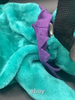 Vintage Steven Smith Grateful Dead Bear Plush Backpack Teal Purple 1991 Festival