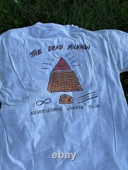 Vintage The Dead Milkmen Double Sided Band Tee Never Ending Cheese Tour Size L