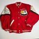 Vintage Varsity Jacket Unisex Red Eagle Good American Spirits Dead Stock Rare