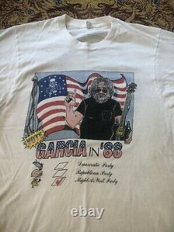 Vintage jerry garcia for president shirt grateful dead