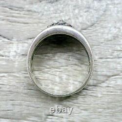 Vintage original Grateful Dead Dancing Bear Sterling Silver Ring Size 10.5