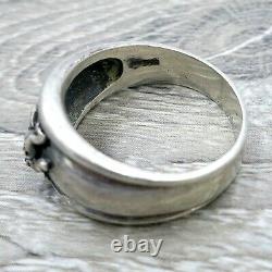 Vintage original Grateful Dead Dancing Bear Sterling Silver Ring Size 10.5