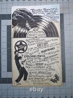 Vtg 1979 Concert Flyer Rock Against Racism Punk Reggae Dead Kennedys