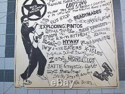 Vtg 1979 Concert Flyer Rock Against Racism Punk Reggae Dead Kennedys