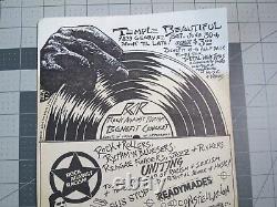 Vtg 1979 Concert Flyer Rock Against Racism Punk Reggae Dead Kennedys