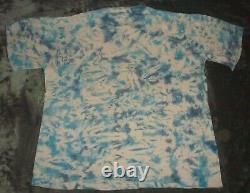 Vtg 1987 Grateful Dead Tie Dye T Shirt Large Blue Space Your Face Logo Steal Gdm