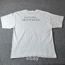 Vtg 1990s grateful dead is it live or is it dead tshirt mens xxl 90s band tee