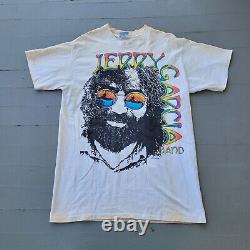 Vtg 1991 Greatful Dead Jerry Garcia Band Double Sided Shirt Liquid Blue Sz XL