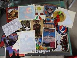 Vtg 1994, 90s Grateful Dead Stickers & Other Items, Vince Welnick Autograph