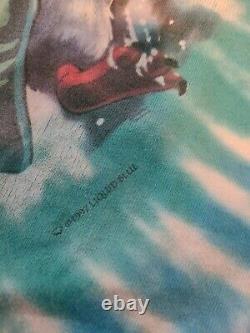 Vtg 1997 Liquid Blue Snowboard Polar Bear Penguin T Shirt Sz XL Grateful Dead