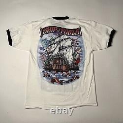 Vtg 2001 Grateful Dead Ship Of Fools Ringer Tshirt Mens Xl Deadstock Band Tee
