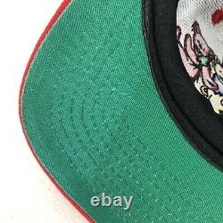 Vtg 3 Dancing Bears Grateful Dead Red/Black Baseball Snapback Hat Cap KC Brand