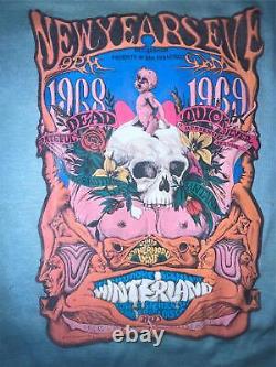 Vtg 60s 70s Grateful Dead Winterland Quicksilver Messenger Service Santana Shirt