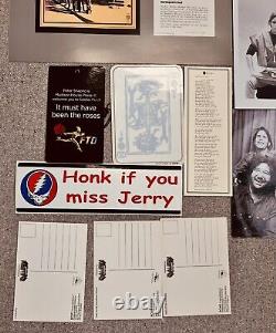 Vtg 70s 80s Grateful Dead Jerry Garcia Photo Memorabilia Lot Postcards More