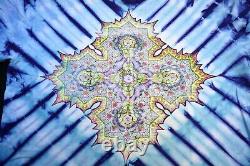 Vtg 80's Phillip Brown psychedelic fractal tie dye T shirt XL Grateful Dead tour